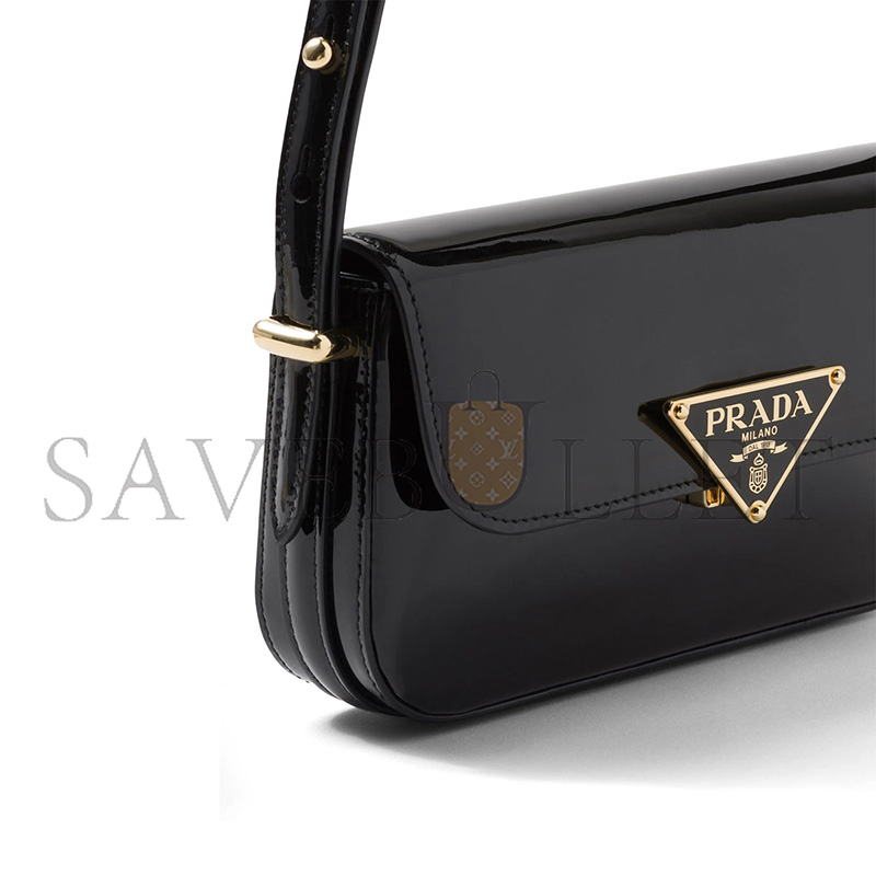Pra*a logo-plaque leather shoulder bag 1bd339 (20.5*10.5*4cm)